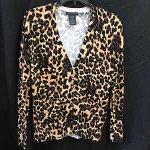 Women’s Grace Elements Animal Print cardigan